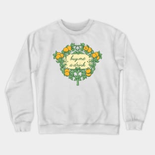 Buy Me a Drink Vintage Orange Botanic Crewneck Sweatshirt